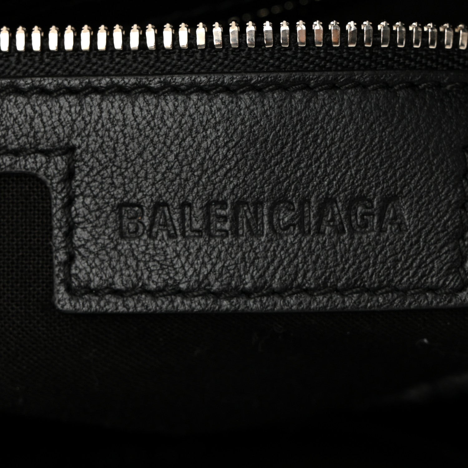 Balenciaga Agneau Classic Silver Hardware City Black