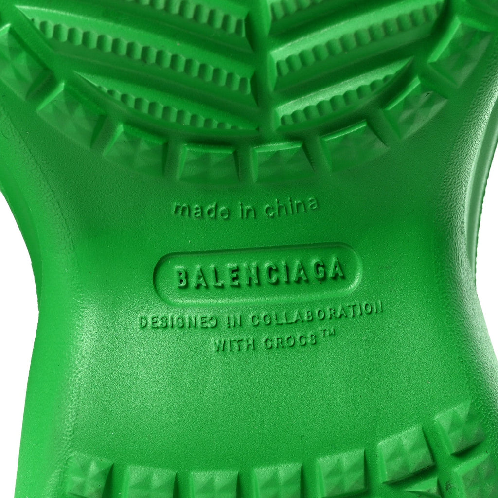 Balenciaga X CROCS Rubber Womens Rain Boots 37 Grass Green
