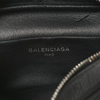 Balenciaga Calfskin Logo XS Everyday Camera Bag Gris Fossile