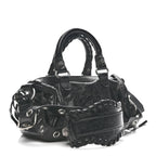 Balenciaga Agneau Arena Mini Le Cagole Duffle Crossbody Bag Black