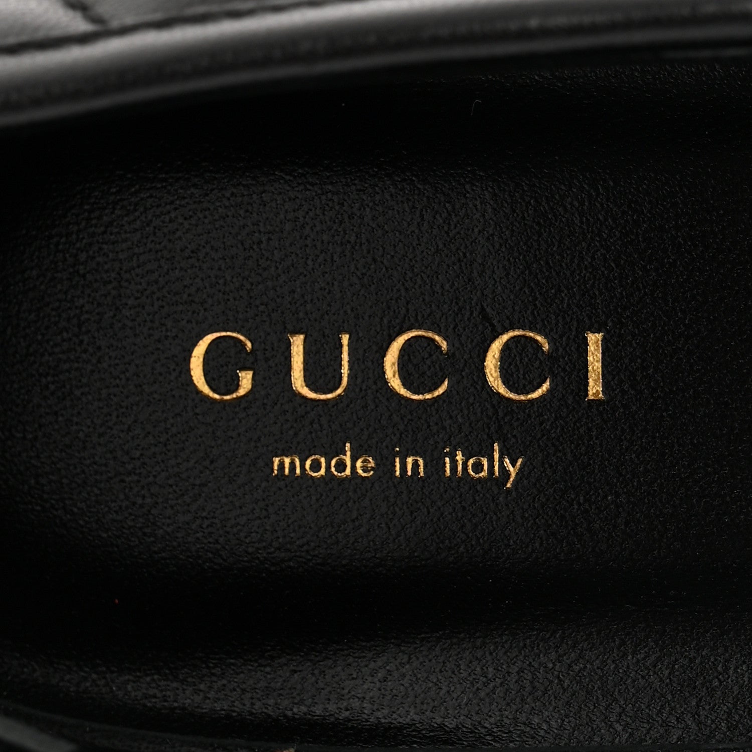 Gucci Nappa Matelasse Double G Marmont Loafers 42 Black