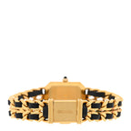Chanel Stainless Steel Lambskin 20mm Chain Premiere Quartz Watch Gold XL