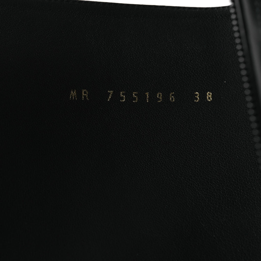 Saint Laurent Glazed Calfskin Auteuil 105mm Zip Boots 38 Black