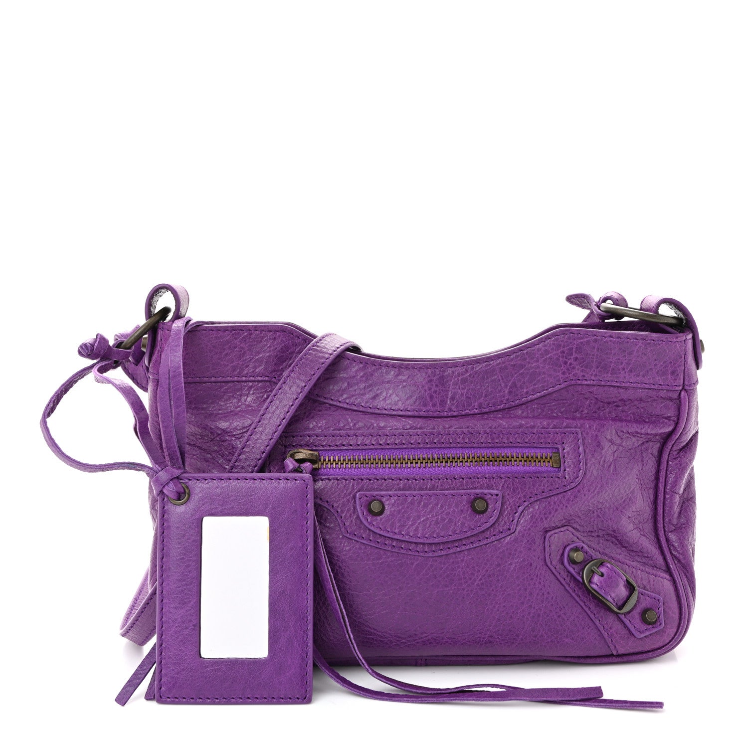 Balenciaga Agneau Classic Hardware Hip Ultraviolet