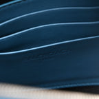 Balenciaga Calfskin M Triangle Pouch Bleu Persan