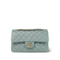 Chanel 23C Dark Green Caviar Quilted Classic Flap Small