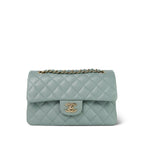 Chanel 23C Dark Green Caviar Quilted Classic Flap Small