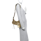 Balenciaga Metallic Agneau Arena Le Cagole Shoulder Bag XS Gold