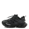 Balenciaga Mesh Nubuck Effect Fabric LED Womens Track Sneakers 37 Black