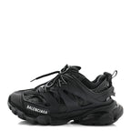 Balenciaga Mesh Nubuck Effect Fabric LED Womens Track Sneakers 37 Black