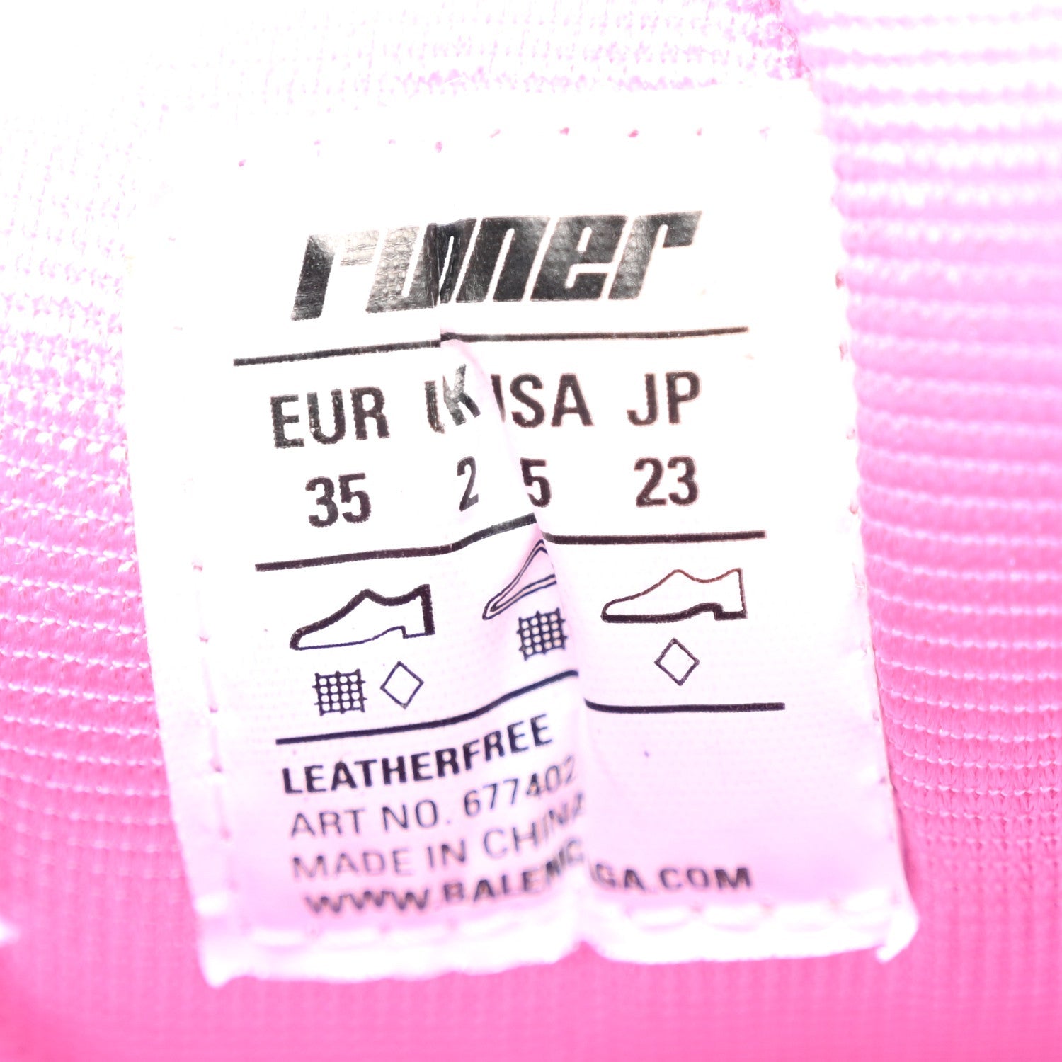 Balenciaga Mesh Rubber Distressed Womens Runner Sneakers 35 Pink