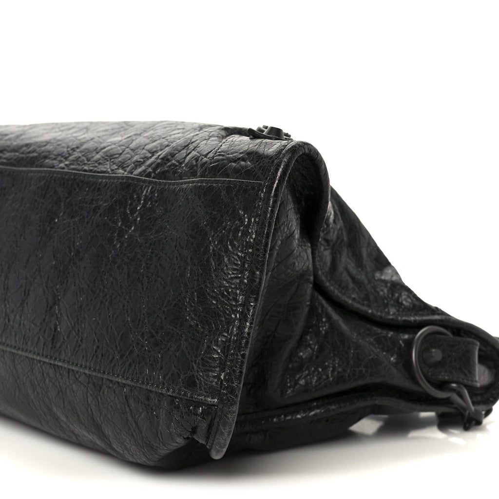 Balenciaga Agneau Arena Storico Classic Hardware Medium Le City Black