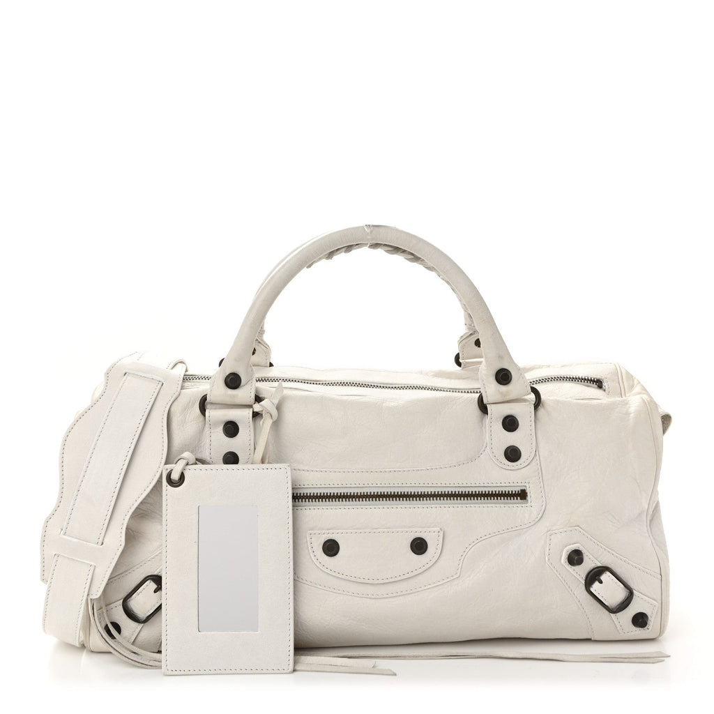 Balenciaga Agneau Classic Hardware Twiggy White