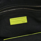 Balenciaga Extra Supple Calfskin Crocodile Embossed Neo Classic Hardware Hobo XS Flou Yellow