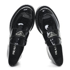 Prada Vernice Triangle 50mm Loafers 39.5 Black