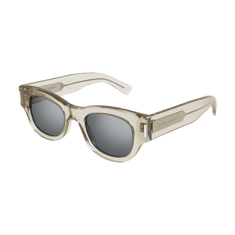 Saint Laurent Sunglasses Cat Eye Full Rim, Dark Havana Frame and Grey Lens SL573002