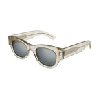Saint Laurent Sunglasses Cat Eye Full Rim, Dark Havana Frame and Grey Lens SL573002