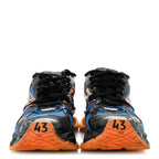 Balenciaga Mesh Rubber Bi-Color Mens Runner Sneakers 10 Blue Orange Black White