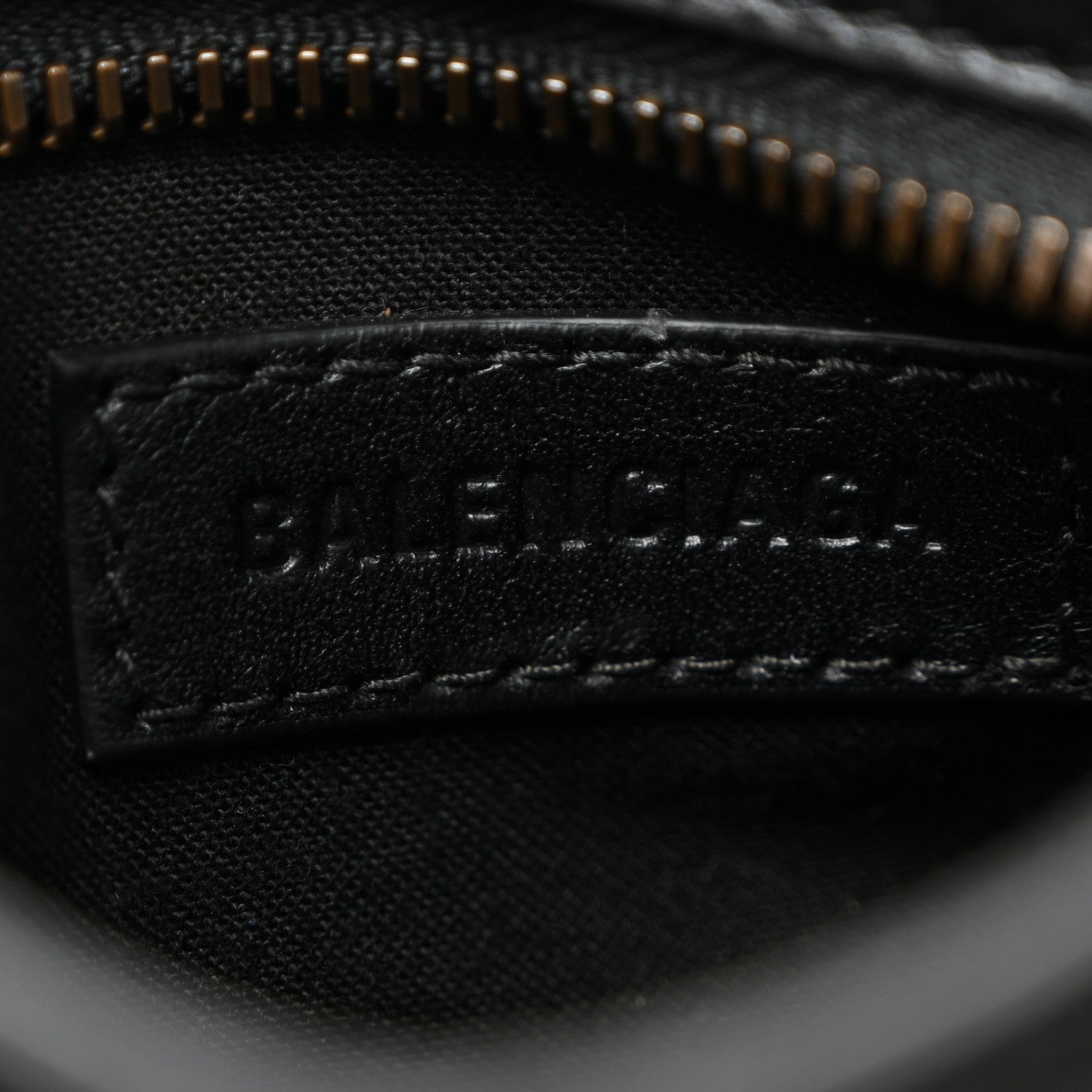 Balenciaga Agneau Arena Storico Classic Hardware Nano Le City Black