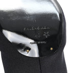 Balenciaga Jersey Crepe Pointed Toe Knife Booties 40 Black