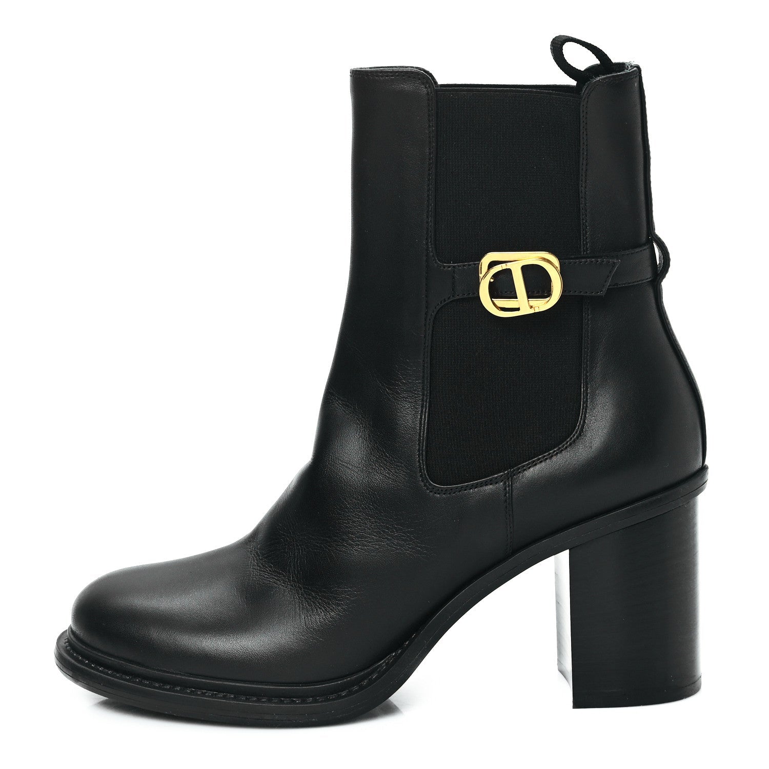 Christian Dior Calfskin Empreinte Ankle Boots 41 Black