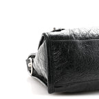 Balenciaga Agneau Arena Storico Silver Hardware Small Le City Black