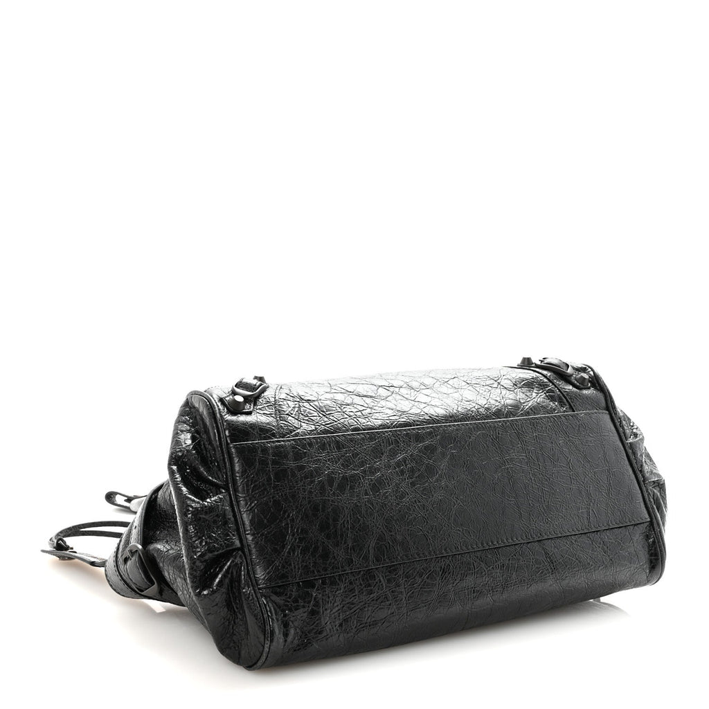 Balenciaga Agneau Arena Classic Hardware East West Le City Black