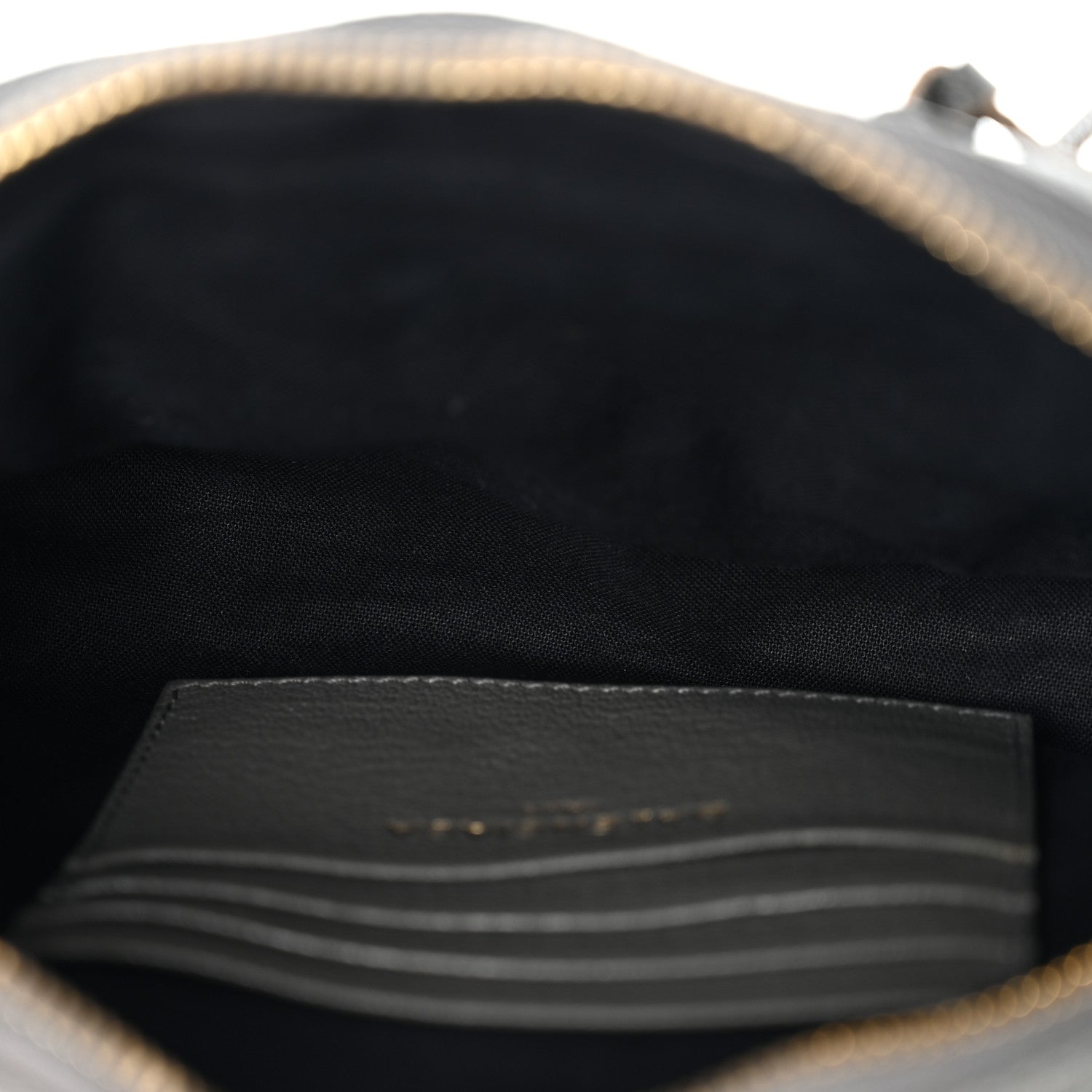 Balenciaga Chevre Gold Metallic Edge Hardware XS Reporter Crossbody Gris Acier
