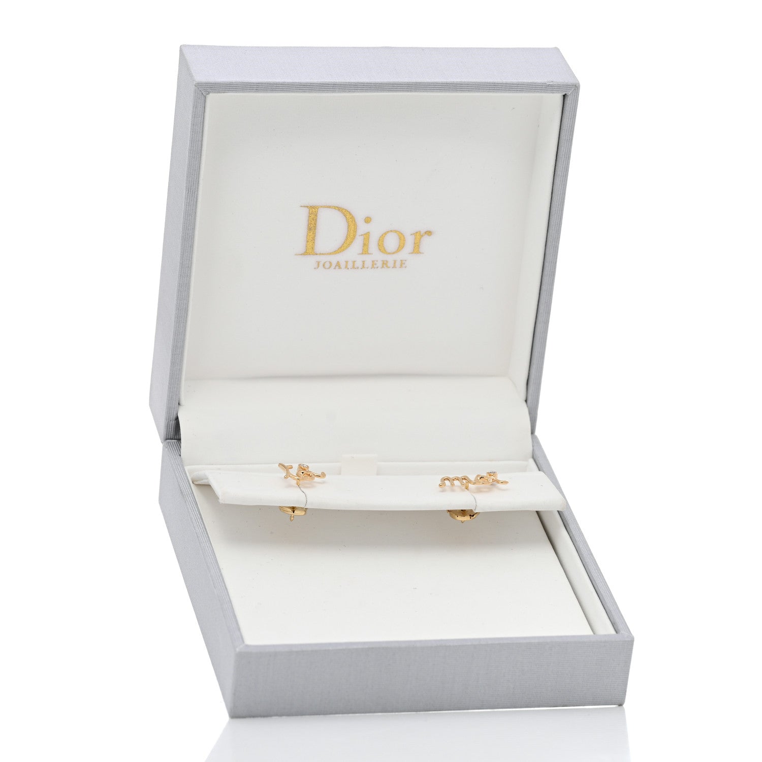 Christian Dior 18K Yellow Gold Diamond Toi Moi Earrings
