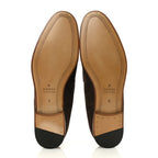 Gucci Luxury Suede GG Monogram Horsebit Mens Jordy Loafers 9 Night Cocoa