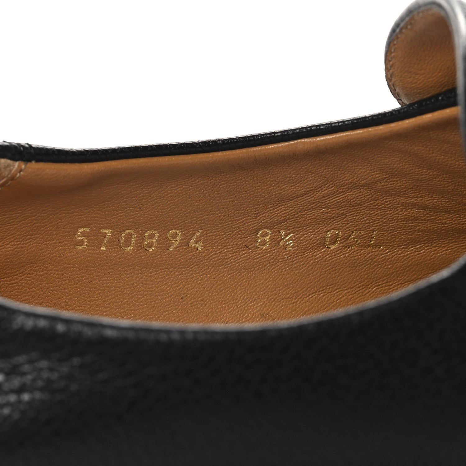Gucci Goatskin Mens Horsebit Loafers 8.5 Black