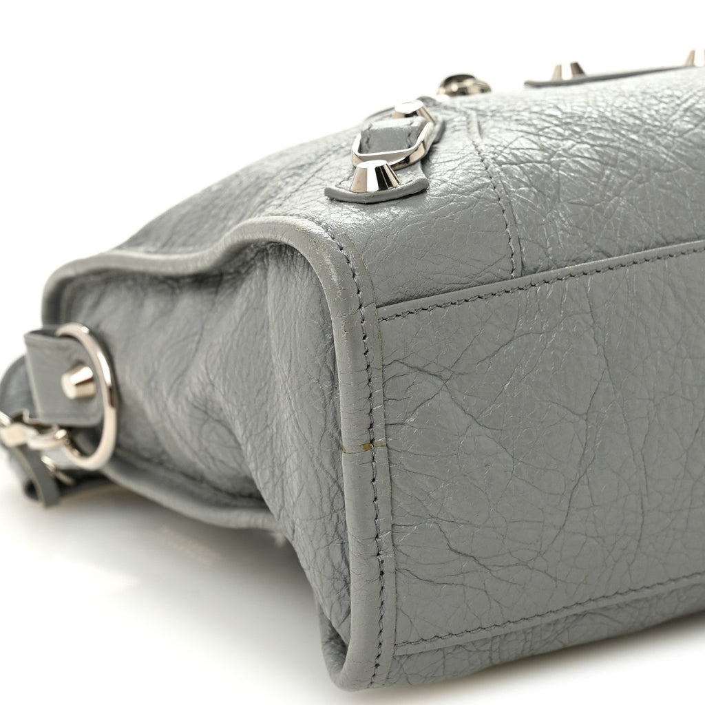 Balenciaga Agneau Classic Silver Hardware S City Gris Haussmannien
