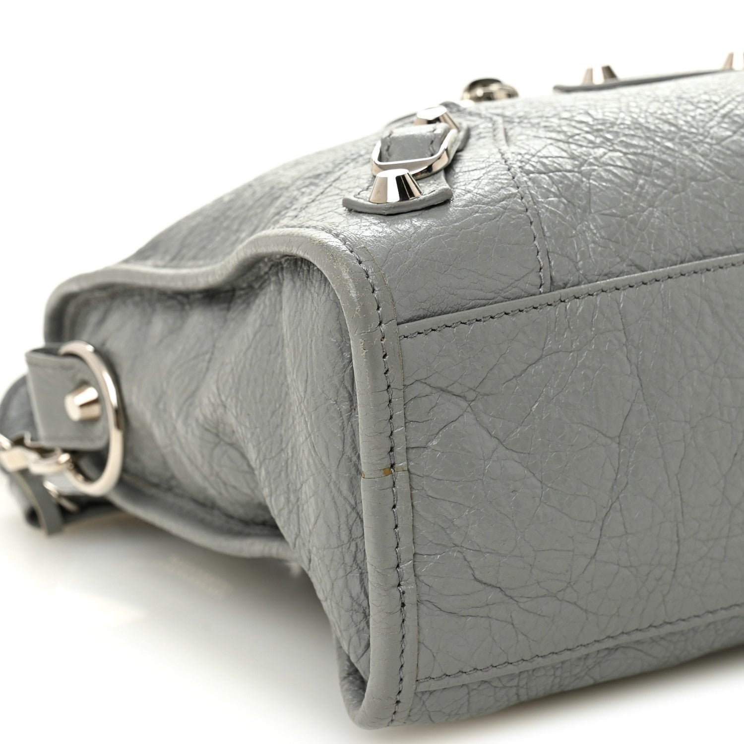 Balenciaga Agneau Classic Silver Hardware S City Gris Haussmannien