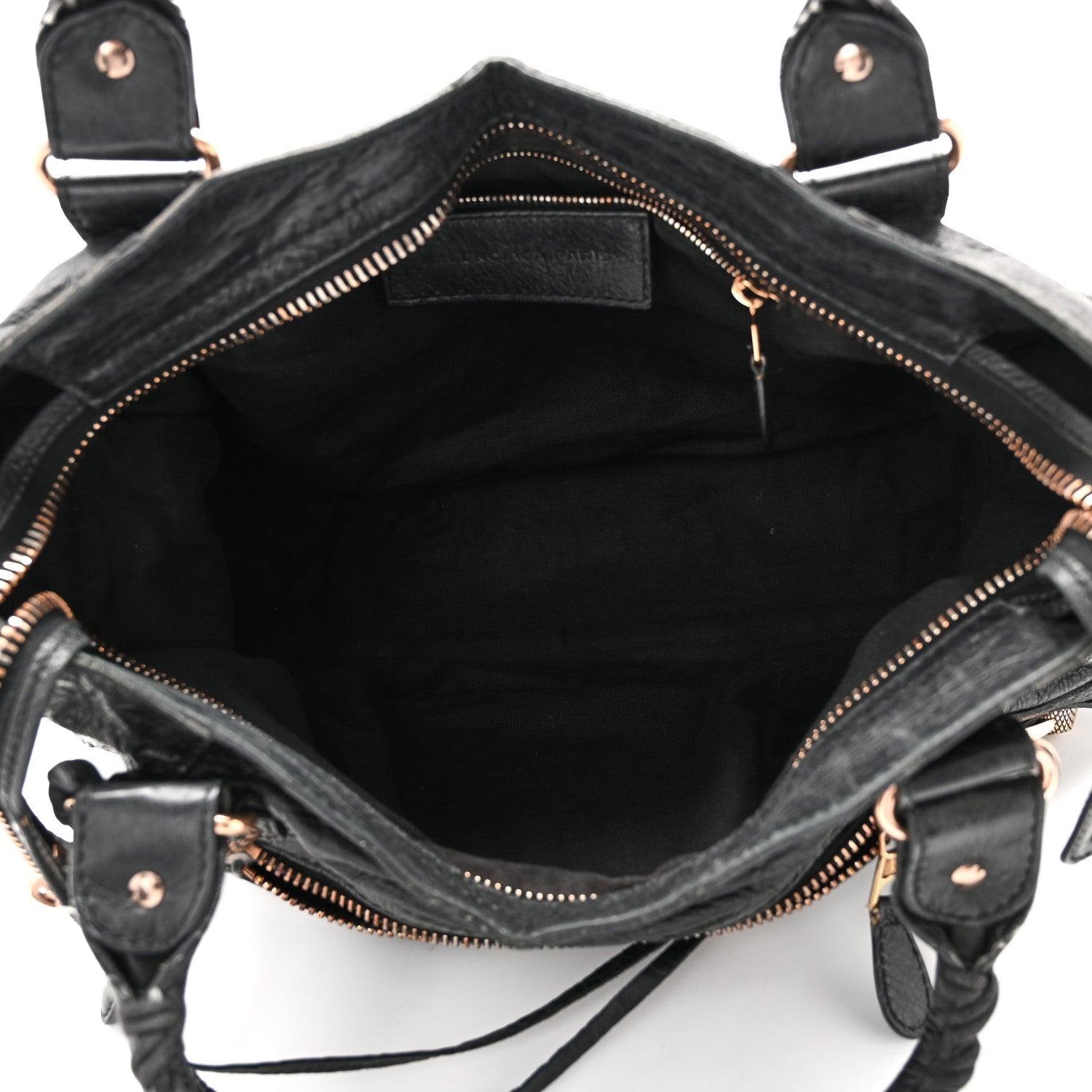 Balenciaga Agneau Giant 21 Rose Gold Hardware City Black