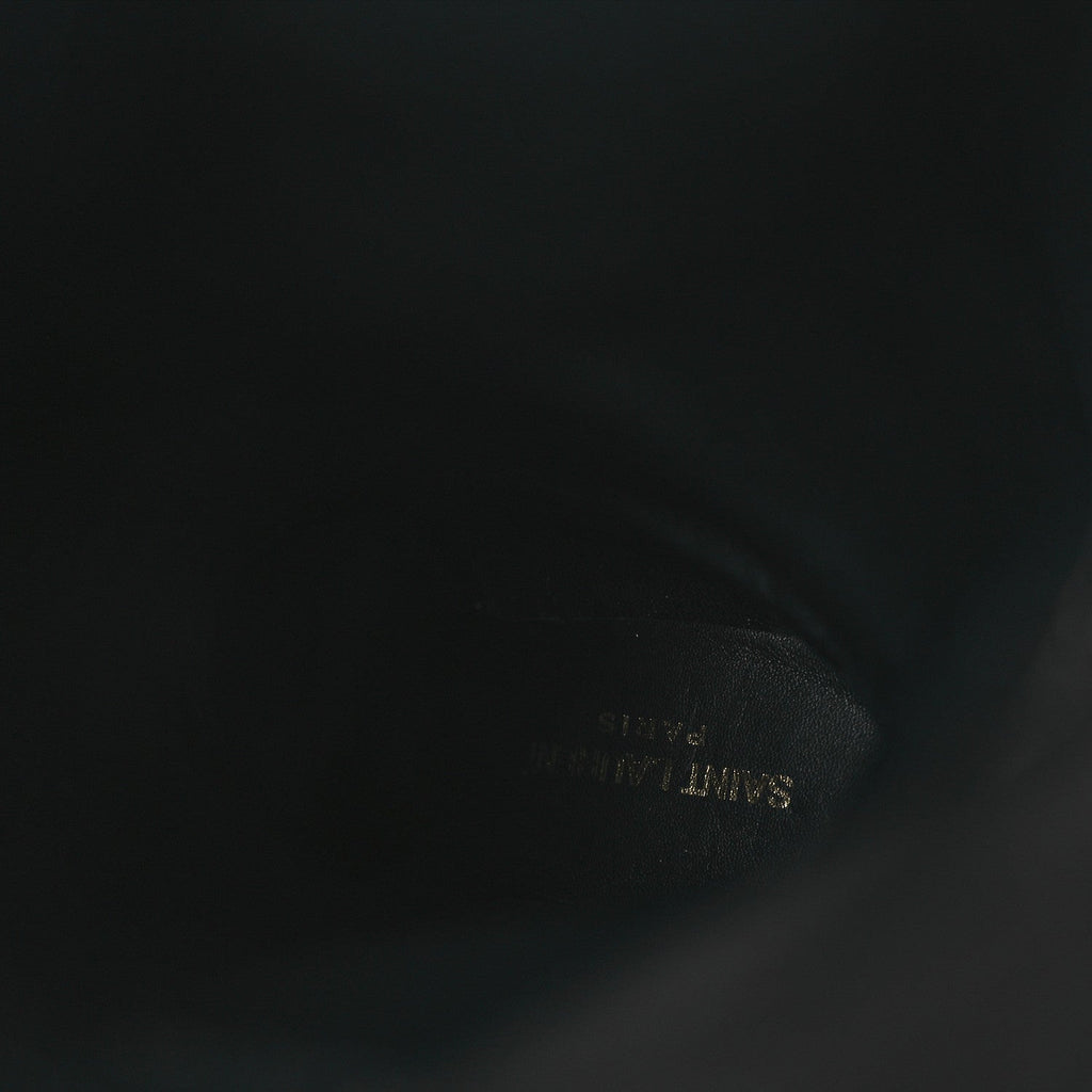 Saint Laurent Lambskin Koller 110 Tall Boots 36.5 Black