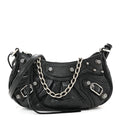 Balenciaga Agneau Arena Le Cagole Mini Purse With Chain Black