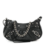 Balenciaga Agneau Arena Le Cagole Mini Purse With Chain Black