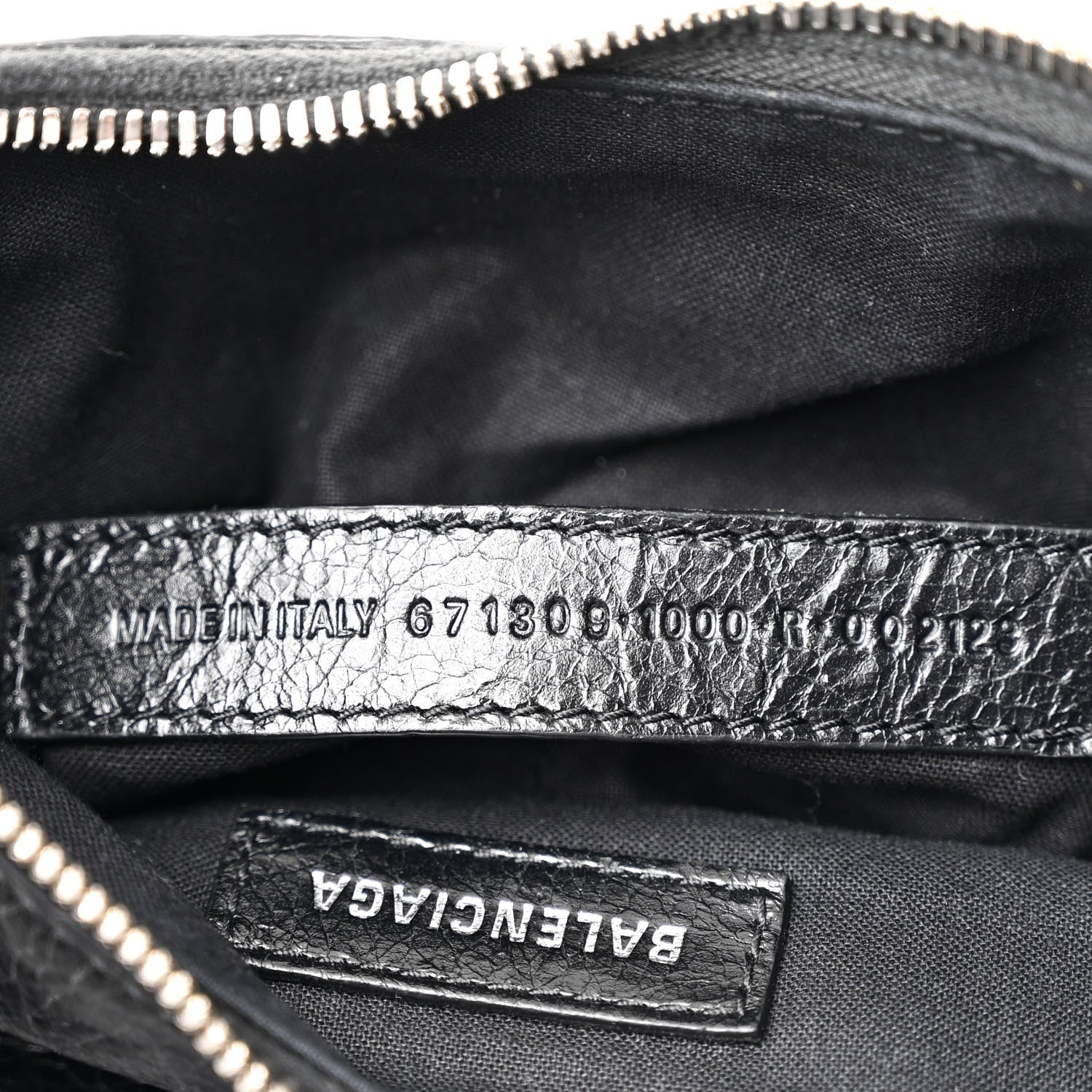 Balenciaga Agneau Arena Le Cagole Shoulder Bag XS Black