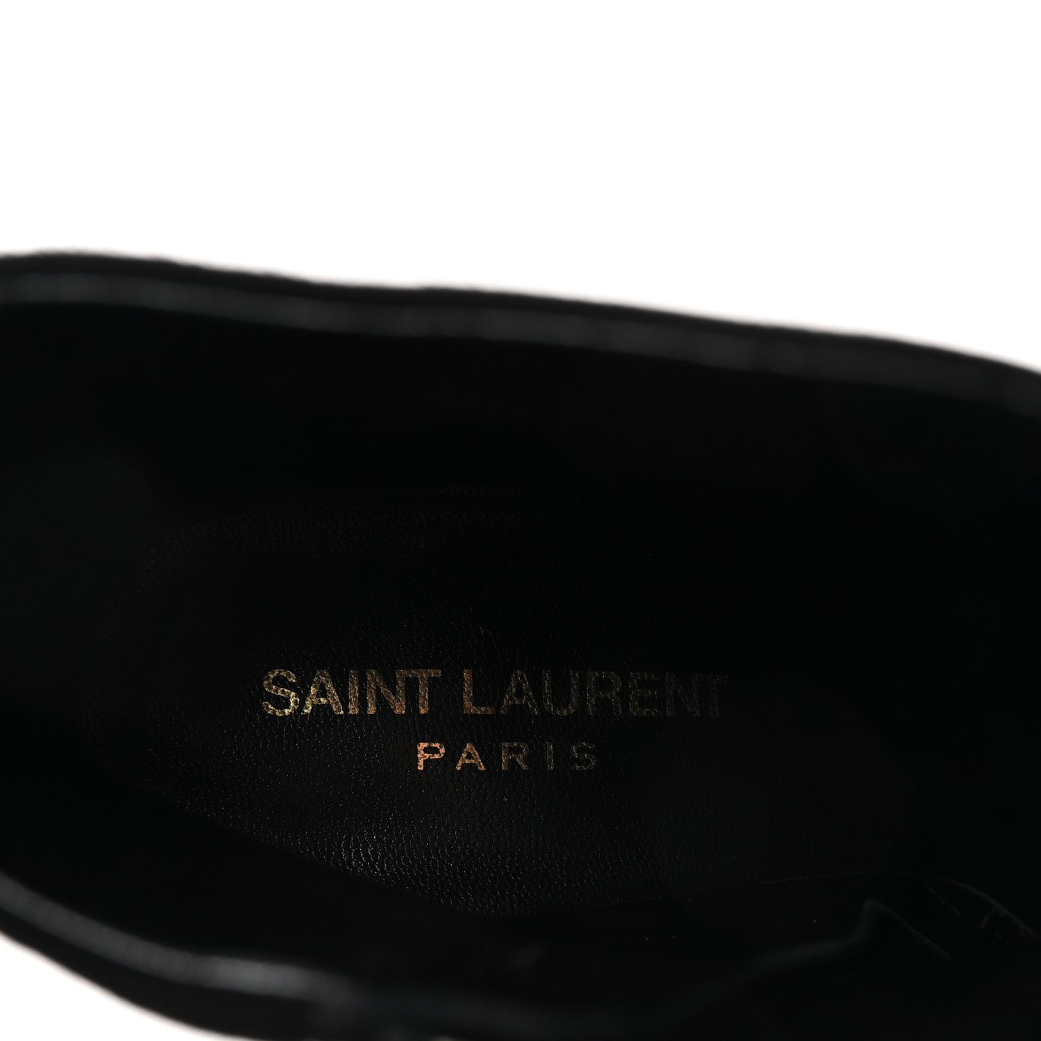 Saint Laurent Suede Studded Kiki 85 Zip Boot 37 Black