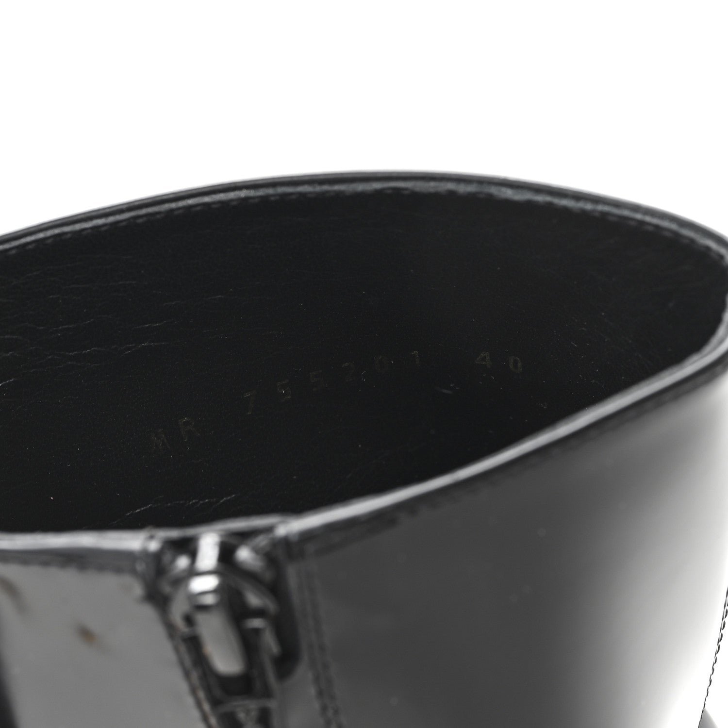 Saint Laurent Vitello Marilyn Auteuil 105 Ankle Zip Boots 40 Black