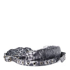 Balenciaga Metallic Agneau Arena Leopard Le Cagole Shoulder Bag XS Dark Grey