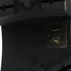 Christian Dior Calfskin Cannage D-Leader Ankle Boots 37.5 Black