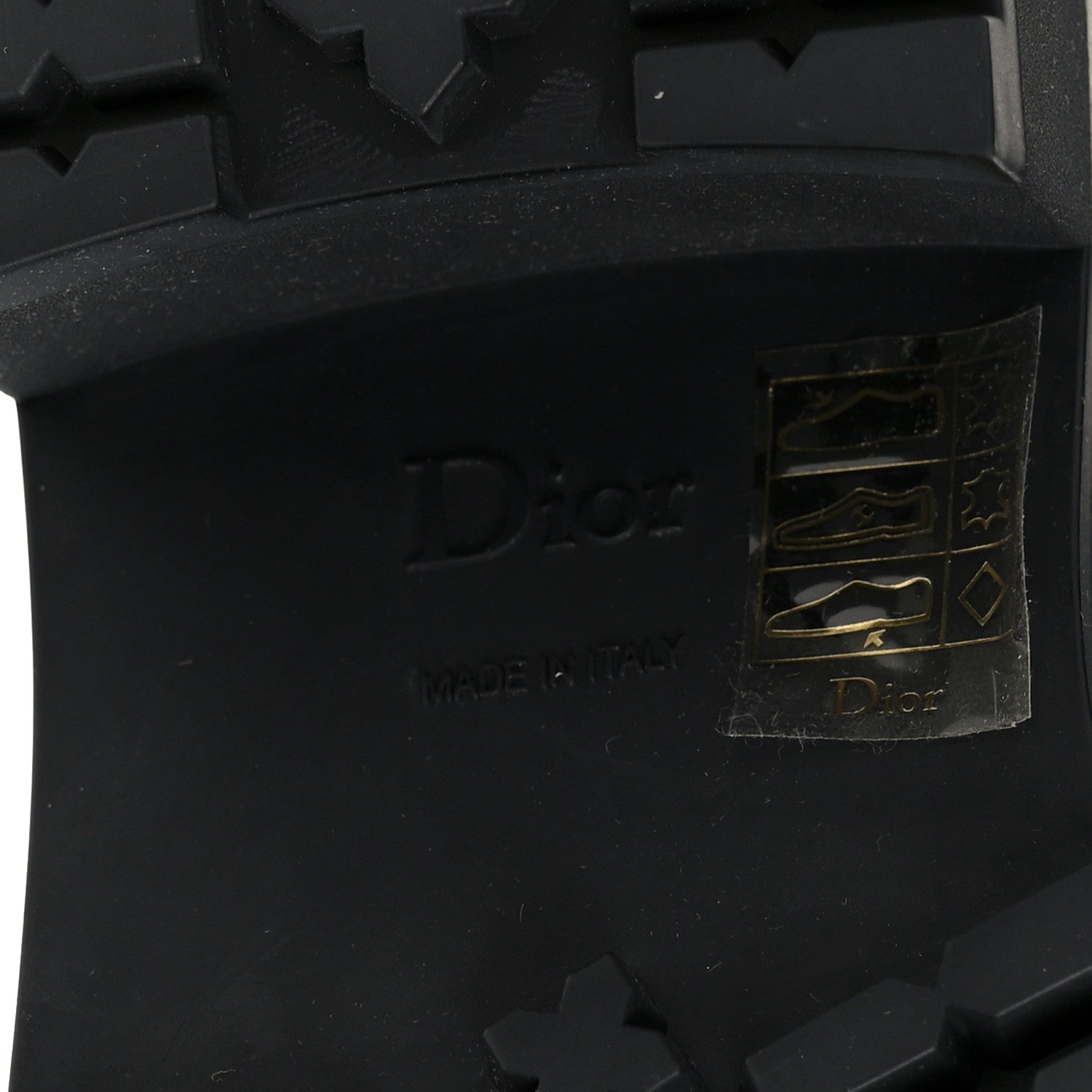 Christian Dior Calfskin Cannage D-Leader Ankle Boots 37.5 Black