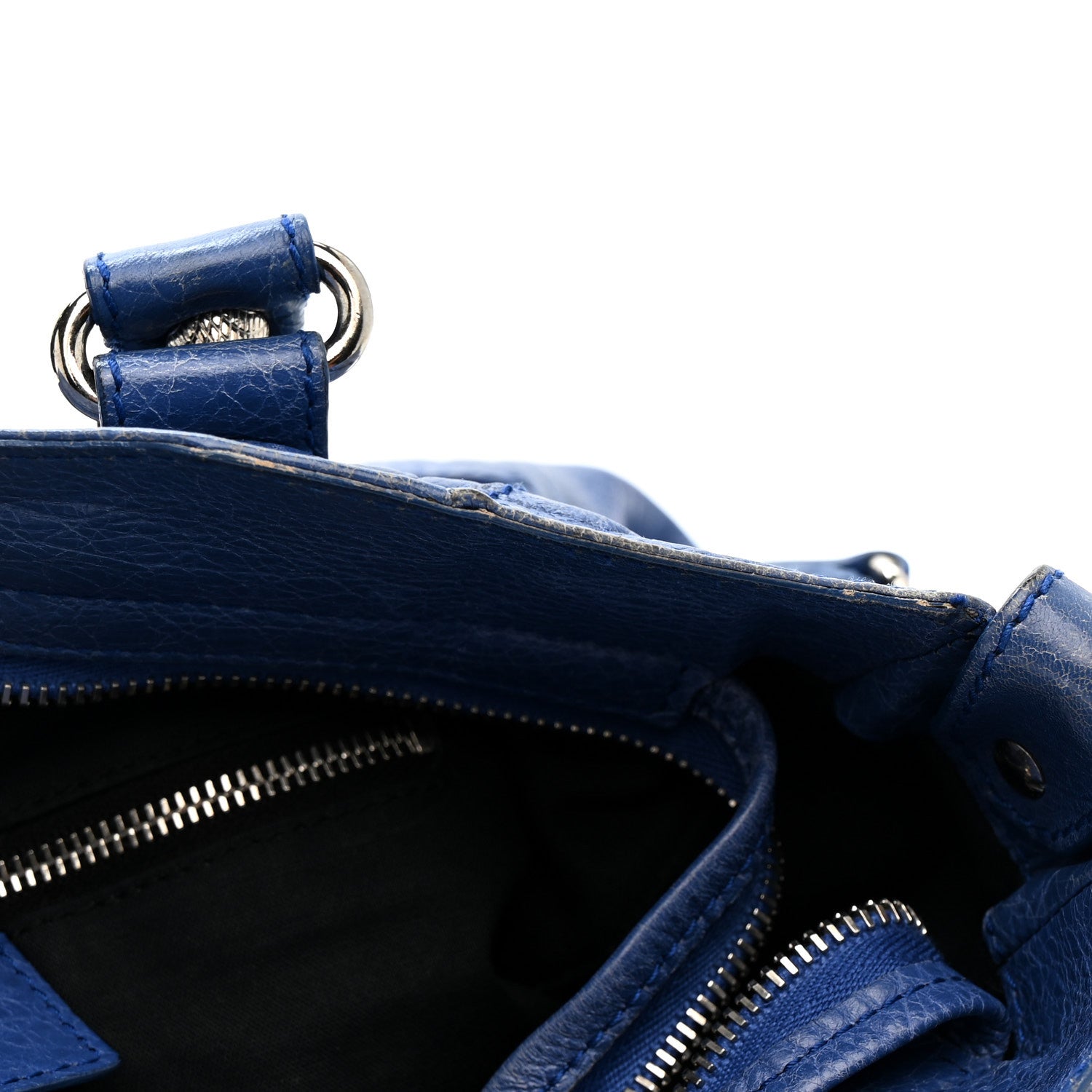 Balenciaga Agneau Giant 12 Silver Hardware Velo Bleu Glacier