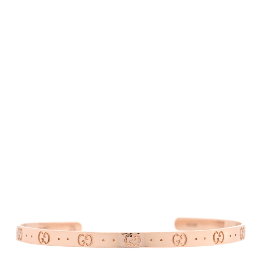 Gucci 18K Rose Gold Icon Cuff Bracelet