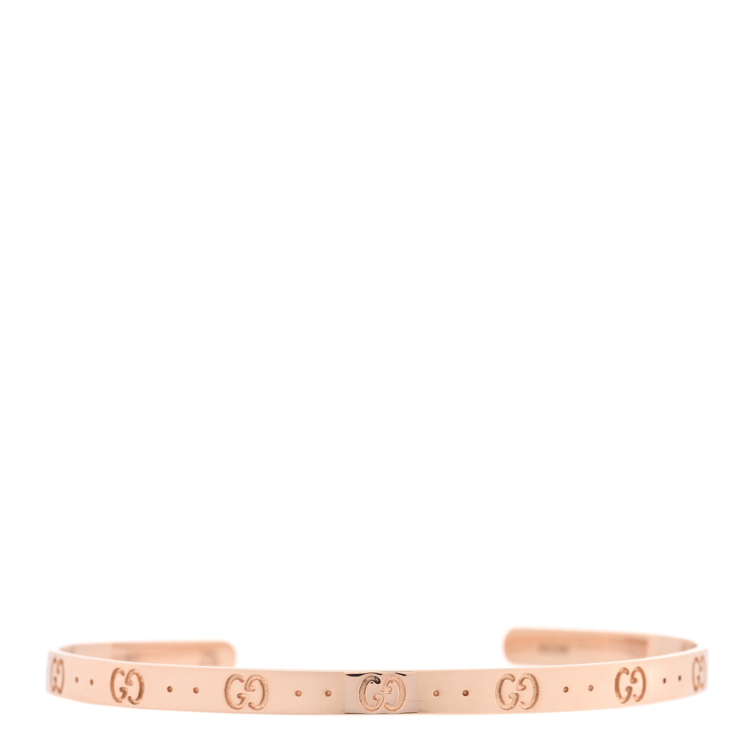 Gucci 18K Rose Gold Icon Cuff Bracelet