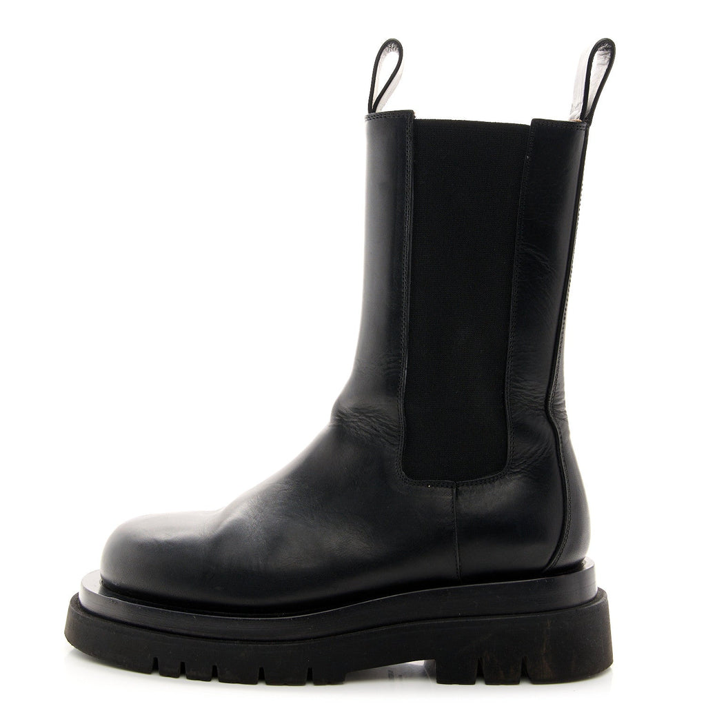 Bottega Veneta Calfskin The Lug Chelsea 55mm Boots 38 Black