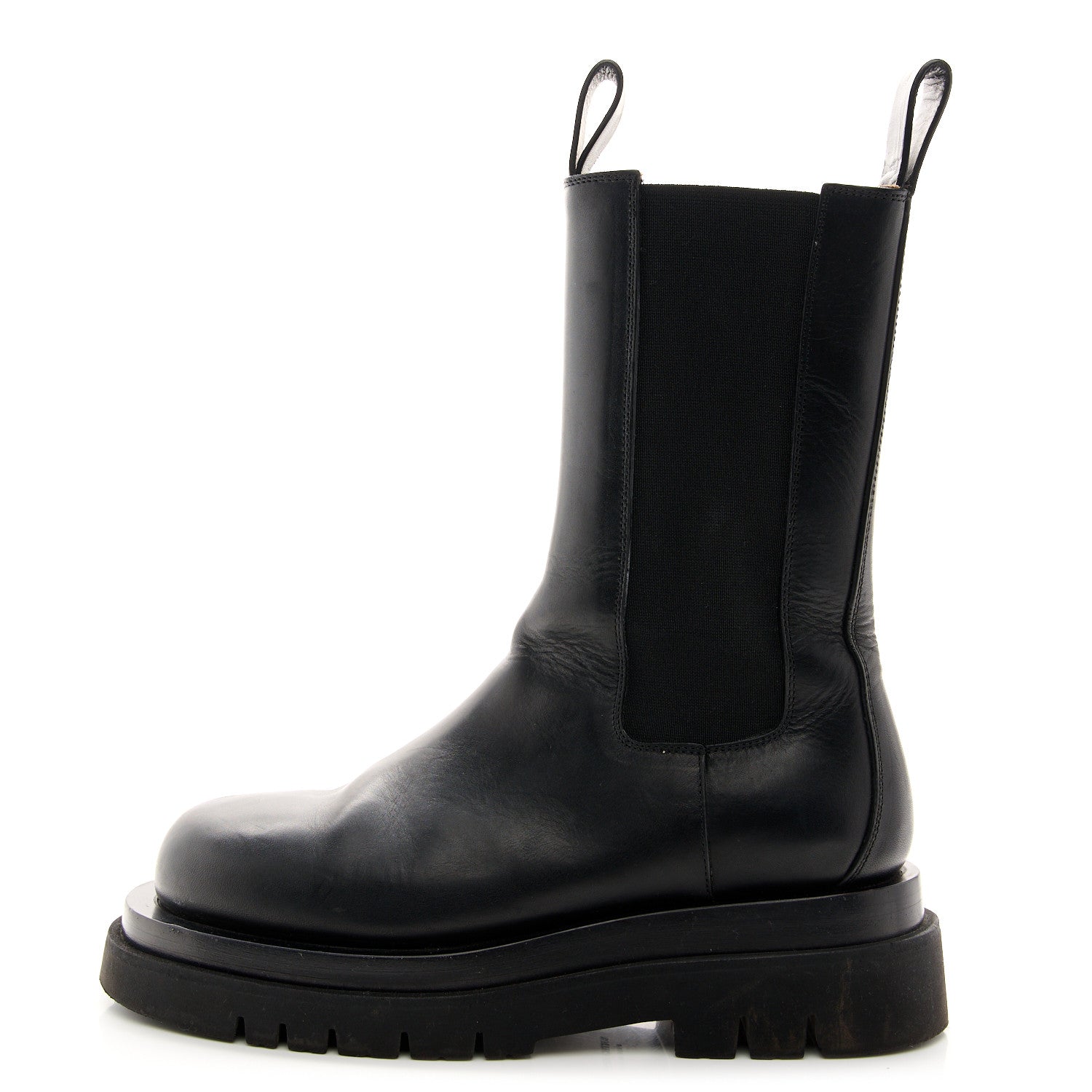 Bottega Veneta Calfskin The Lug Chelsea 55mm Boots 38 Black