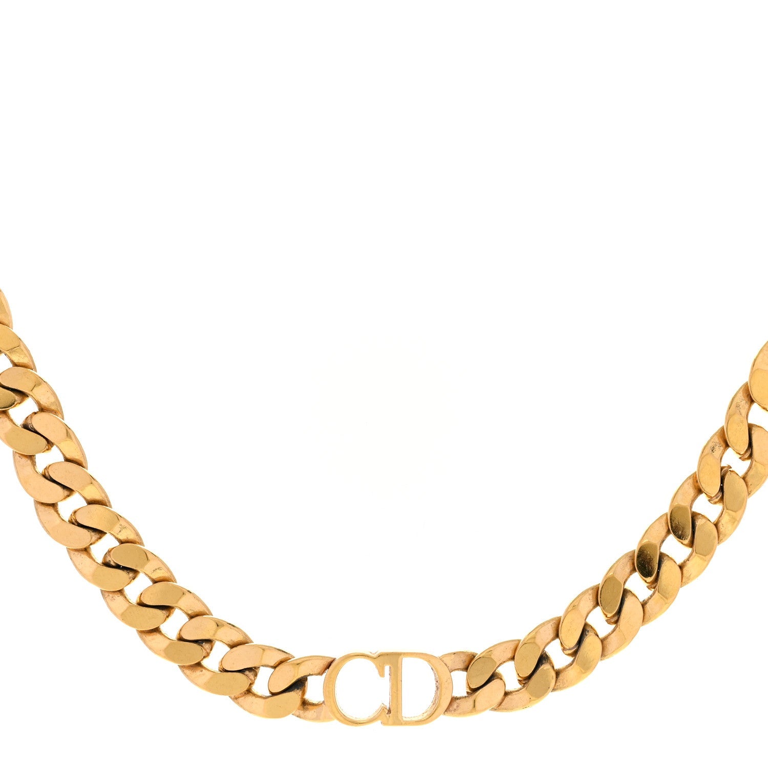 Christian Dior Danseuse Etoile Chain Choker Necklace Gold