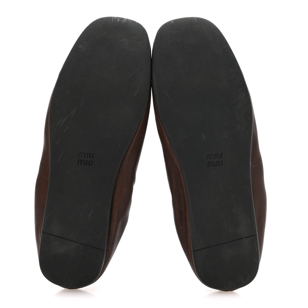 Miu Miu Ruches Nappa Loafer 35.5 Radica